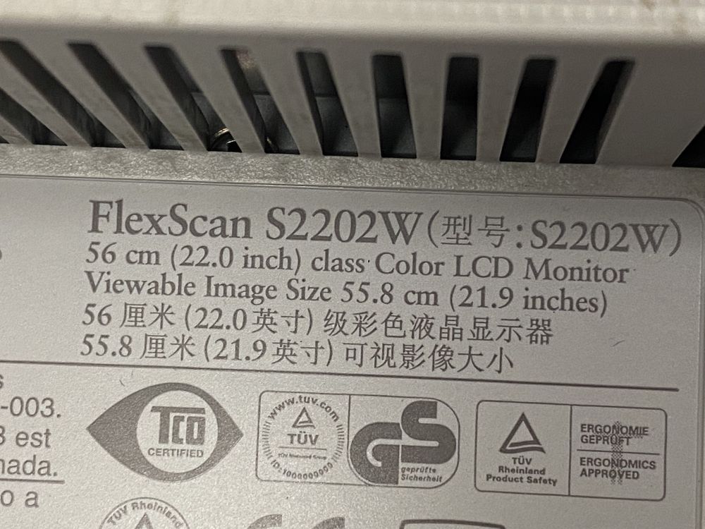 Монітор Eizo FlexScan S2202W 22" TN / VGA, DVI , HDMI/  колонки