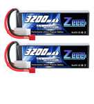 Комплект з 2 шт Акумулятори Zeee 3S 11.1V 3200mAh LiPo