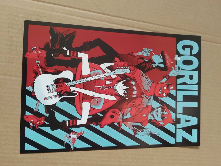 plakat zespołu gorillaz