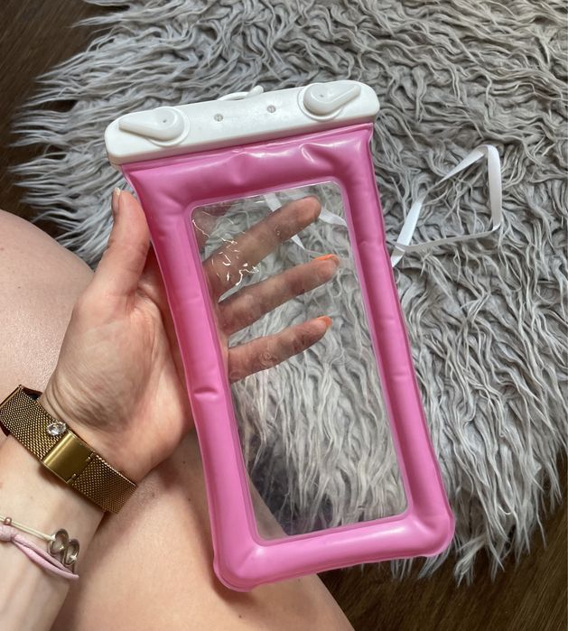 Ochronne Etui na wakacje na telefon rozowe sinsay