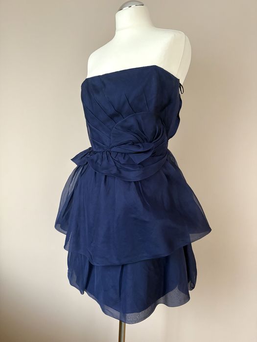 Sukienka mini Zara  elegancka koktajlowa balowa rozm S