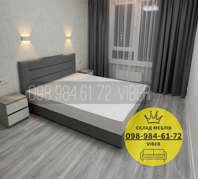 АКЦИЯ! Кровать 160х200 с МАТРАСОМ и механизмом в комплекте. Ліжко