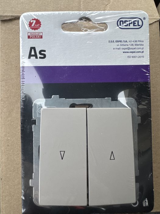 9x Łącznik żaluzjowy z blokadą mechaniczną Kaszmir - ŁP-7GB/m/82 As