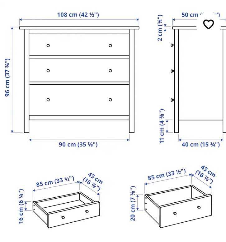 Komoda Hemnes Ikea