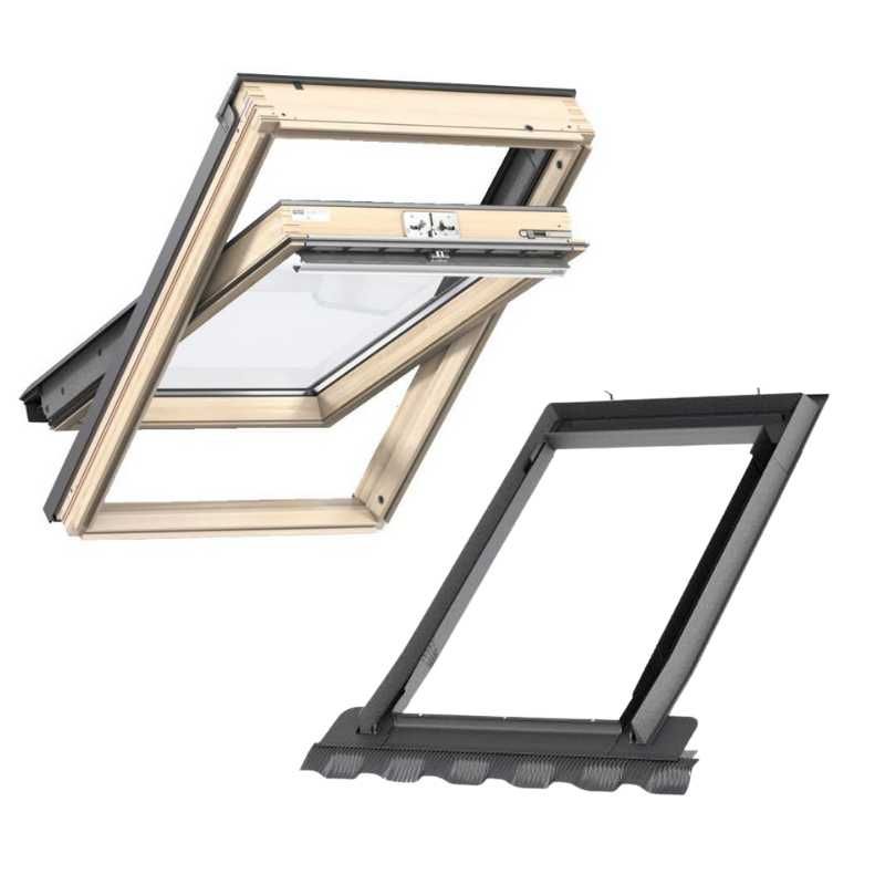 Okno dachowe VELUX GLL 1061 PK06 94x118 3-szybowe z kołnierzem