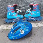 Rolki Decathlon r. 32 wkładka 20 cm z Kaskiem