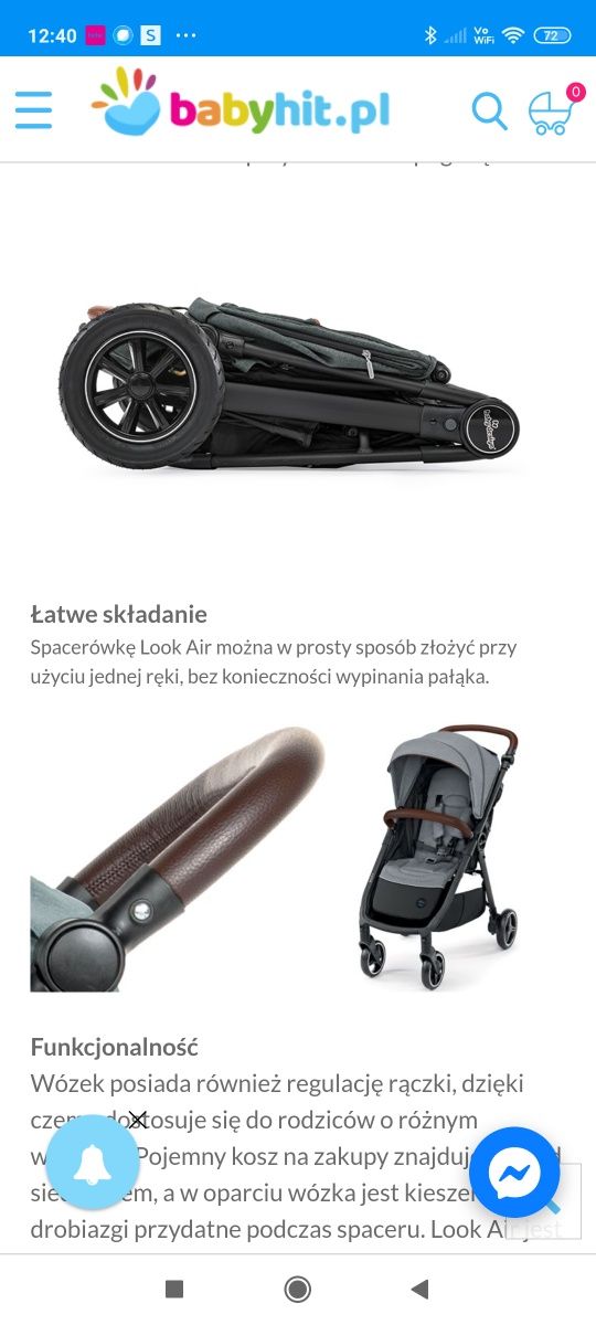 Wózek spacerowy Baby design look air