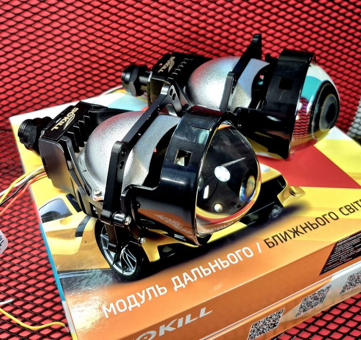 Автомобільні BI-LED лінзи Sokil SK-6R 3.0" 55/65W 6000K 9-16В