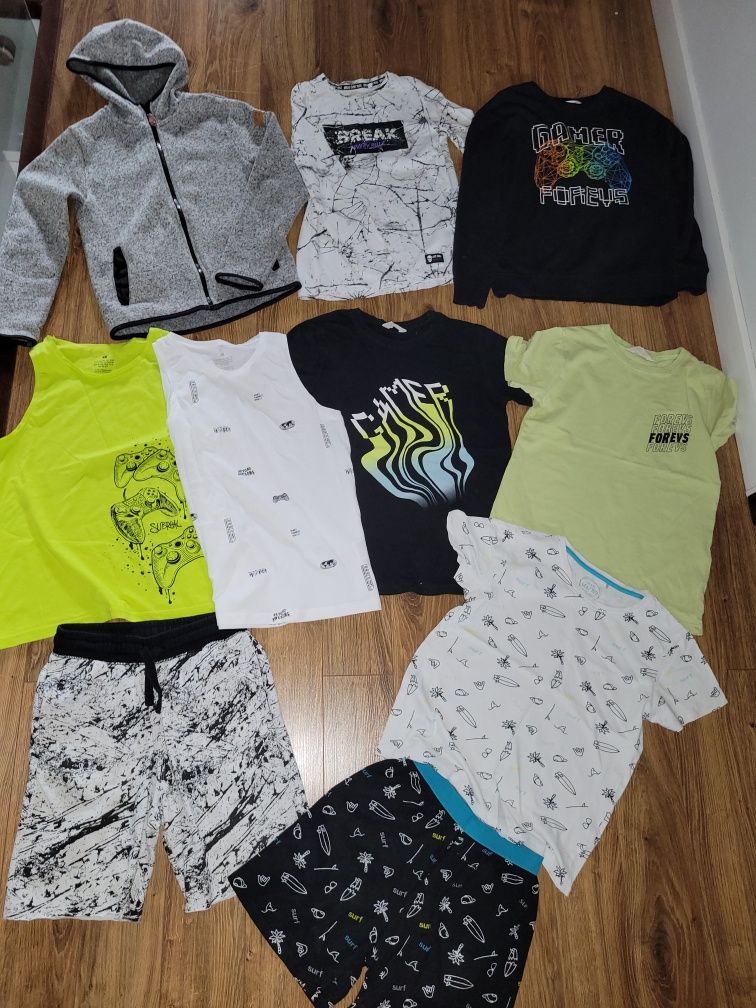Zestaw 10szt ubranek dla chłopca 146/152 H&M