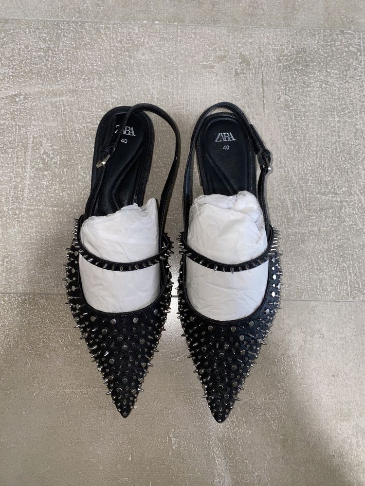 Туфли мюли Zara, Louboutin