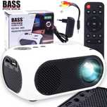 BASS POLSKA Przenośny Mini Projektor Mobilny Rzutnik Led 13 - 100"