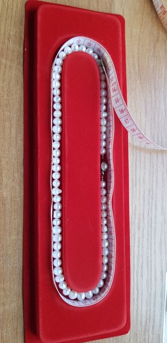 Naszyjnik perły naturalne hodowlane