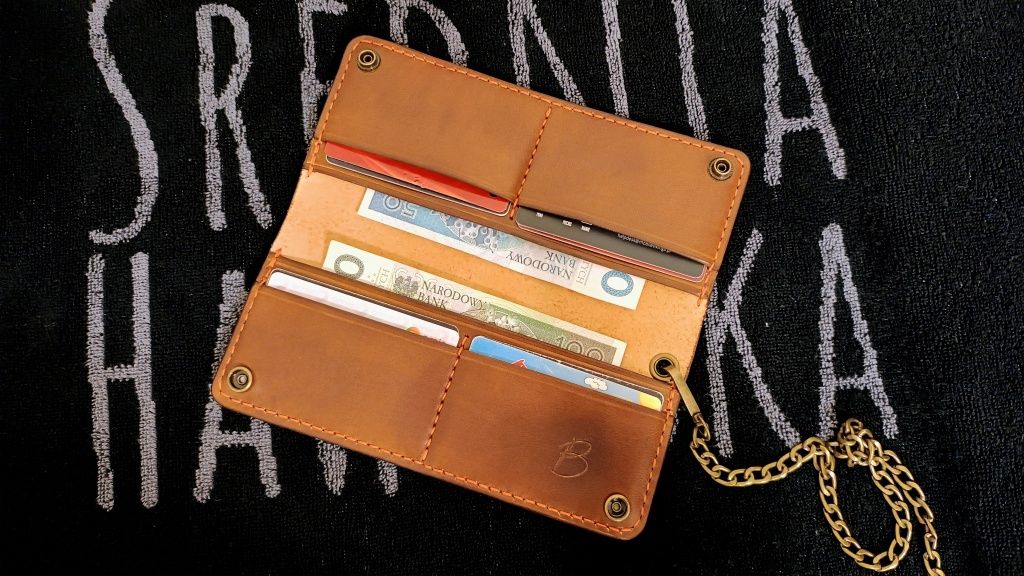 Borubar Skóroszyj - EDC - biker / long wallet - portfel skórzany