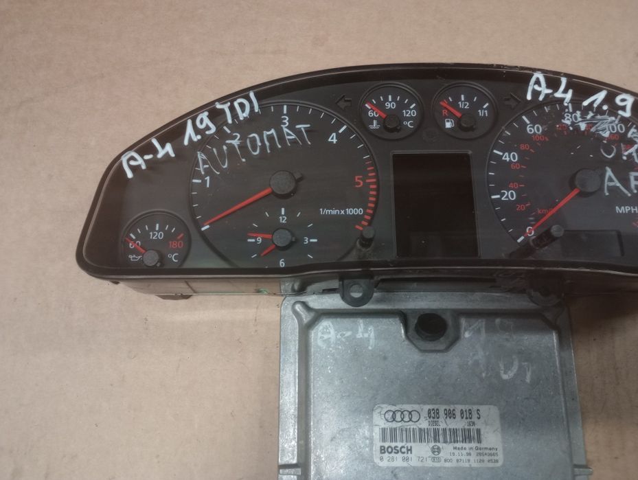 Audi a4 b5 a4b5 Lift 1.9 automat zestaw startowy wersja Angielska UK