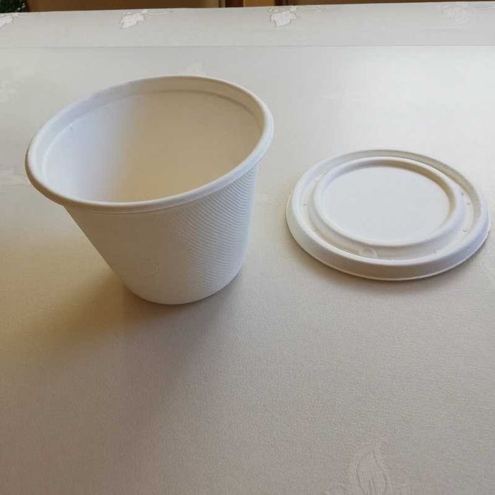Miseczka na zupę z trzciny + wieczko 470ml 50szt pojemniki