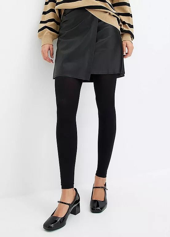 B.P.C legginsy rajstopowe 80den czarne r.48/50