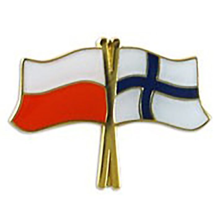 Przypinka pin wpinka flaga Polska-Finlandia