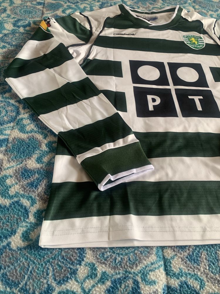 Camisola Sporting CP Retro Cristiano Ronaldo 28 Casa 2001/02 M Reebok