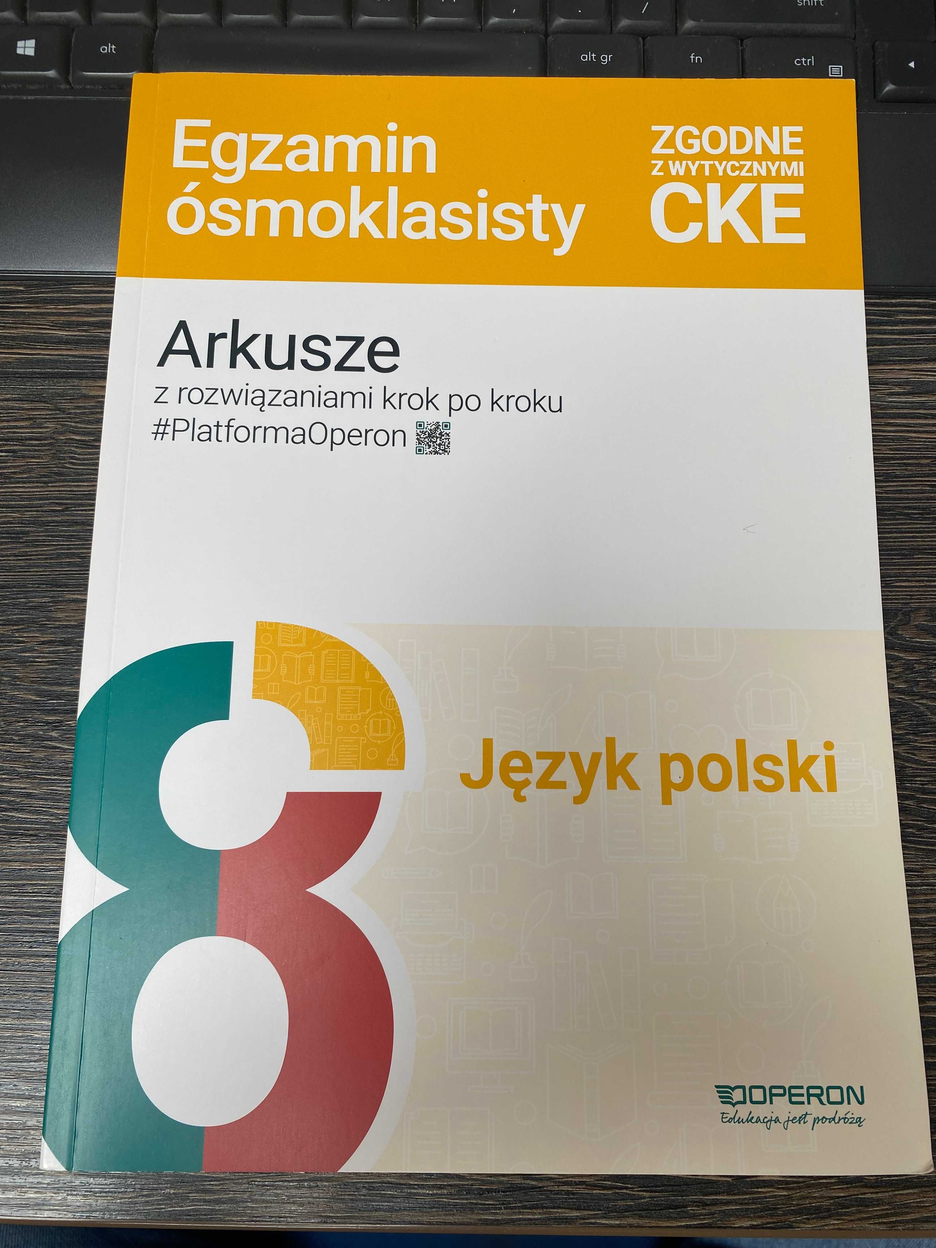 Język polski - Arkusze krok po kroku Egzamin Ósmoklasisty Operon