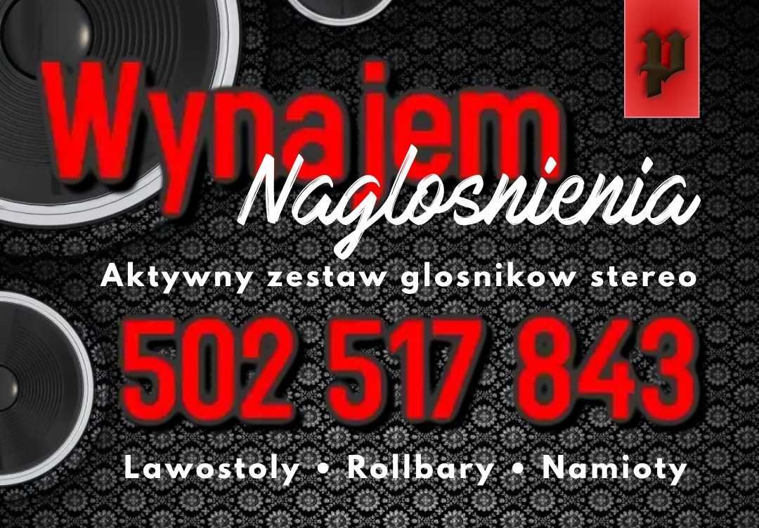 Wynajem - Nagłośnienie [ głośniki stereo ]