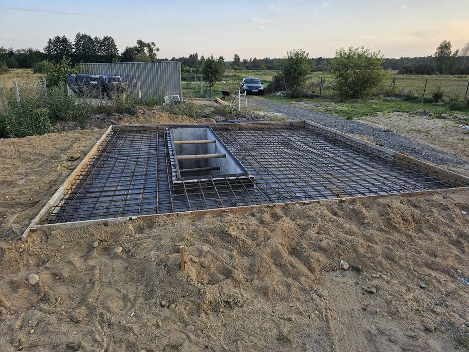 Płyty fundamentowe, fundamenty punktowe pod domki domy garaże i inne
