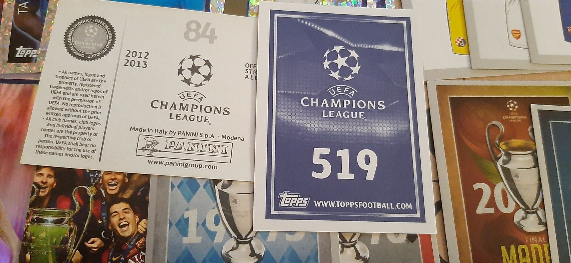 90 cromos champions league 2012/13 / 2015/16