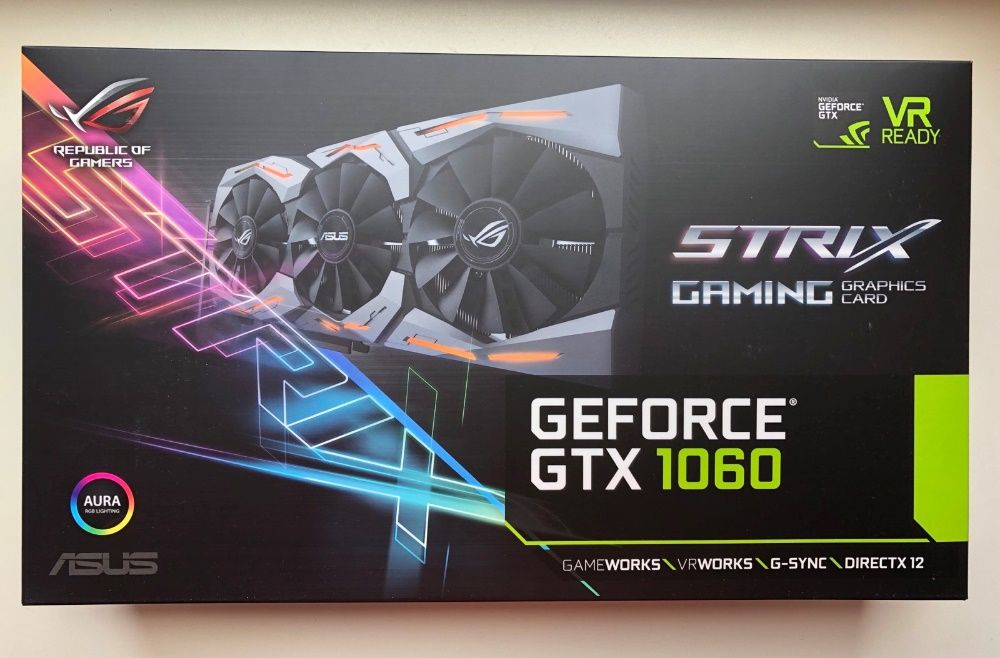 Видеокарта ASUS STRIX GAMING Geforce GTX 1060 6 gb