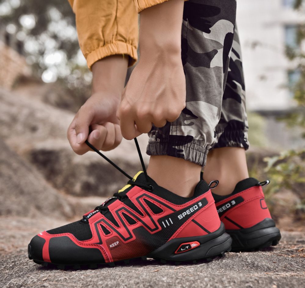 Adidasy krosowe trekingowe obuwie sportowe jak salomon odblaski