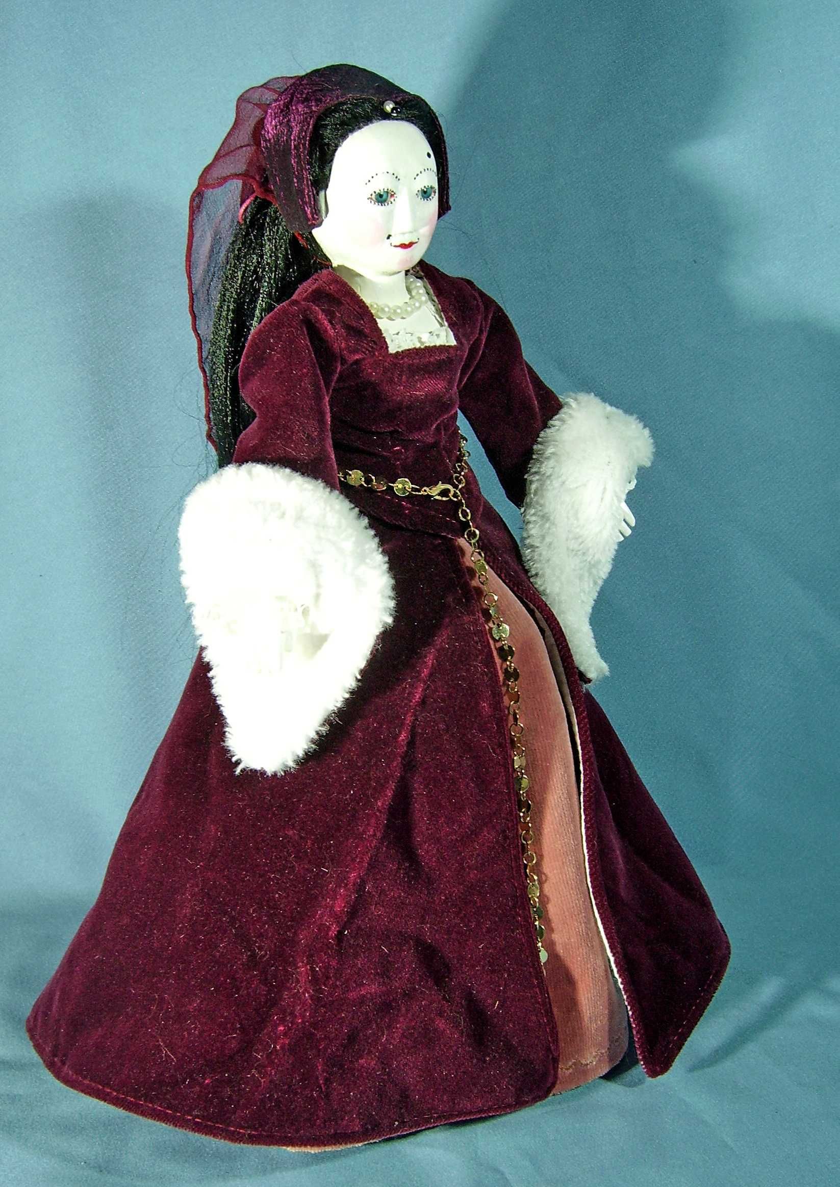 Кукла лялька шарнирная дерево в стиле Pandora / Queen Annа на підставц