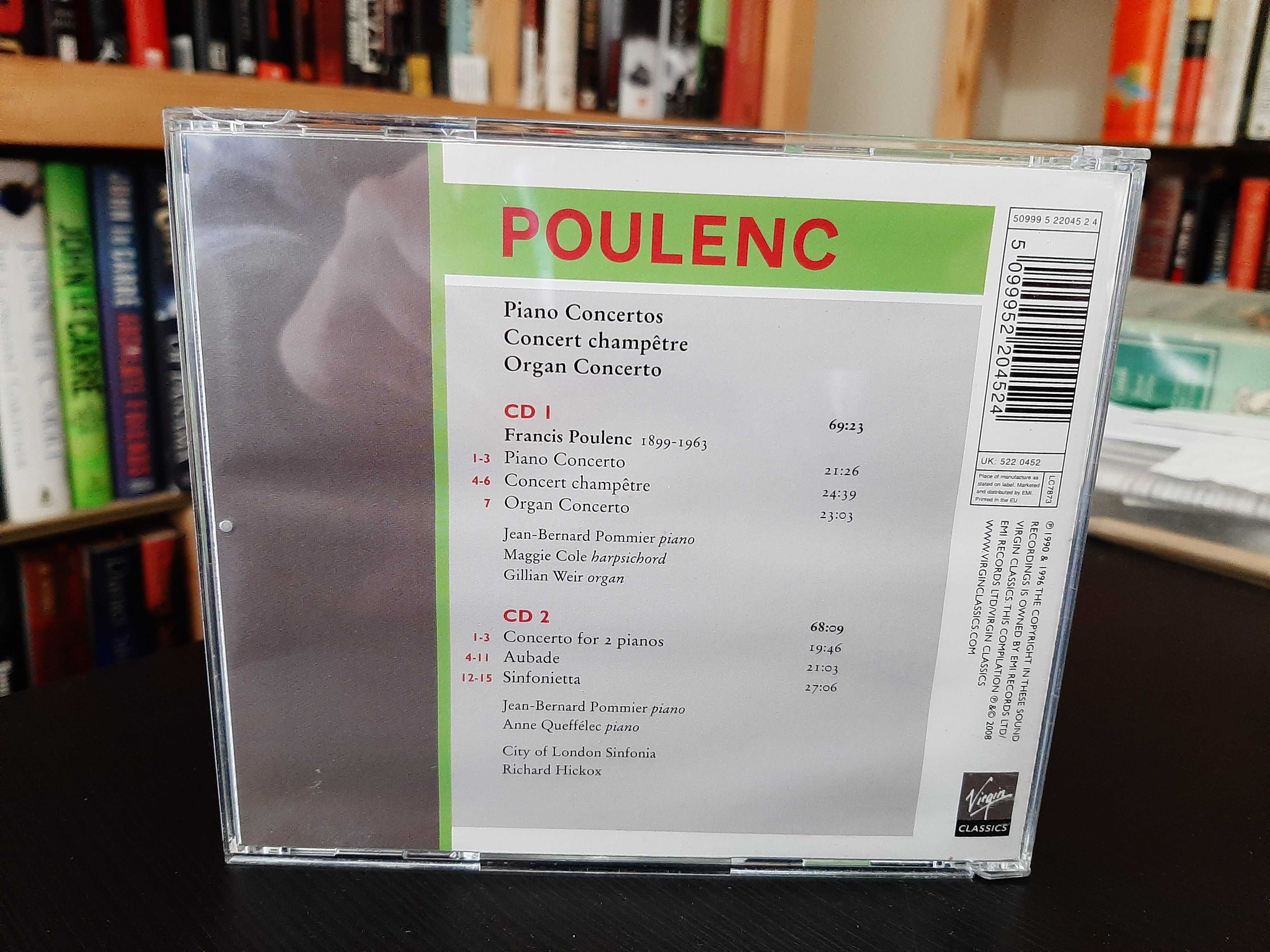 Poulenc – Piano Concertos; Concert Champêtre; Organ Concerto – Hickox