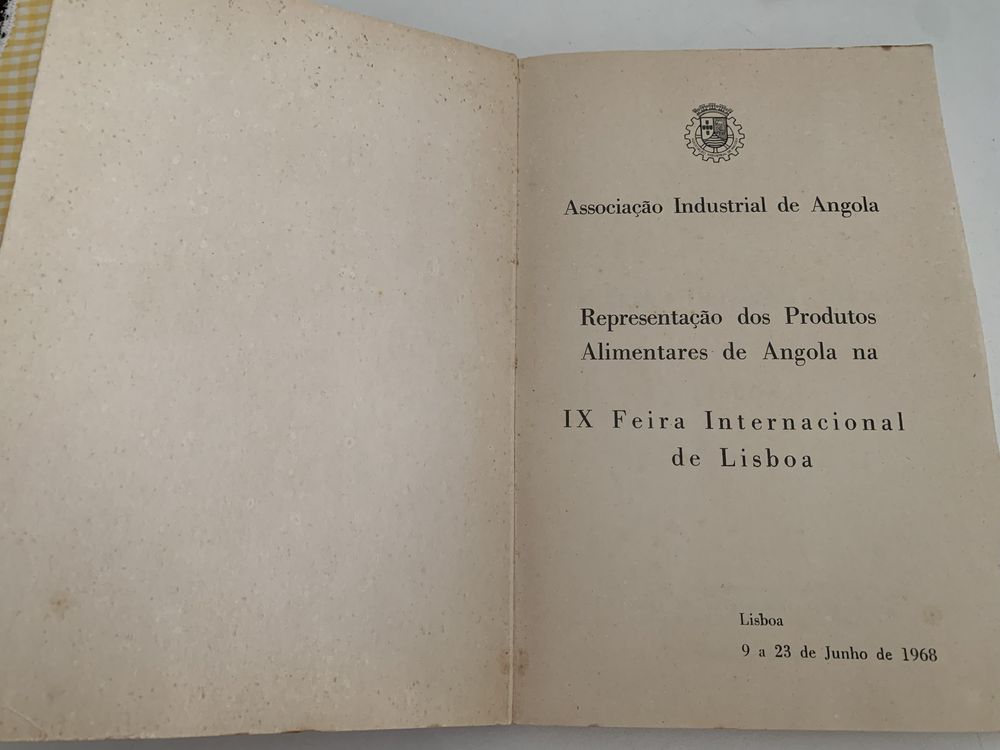 Livro “ Presença de Angola na IX Feira Internacional de Lisboa 1968”