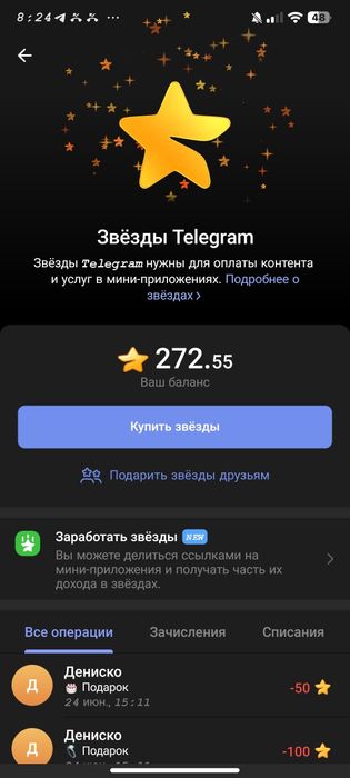 Телеграм зірки недорого