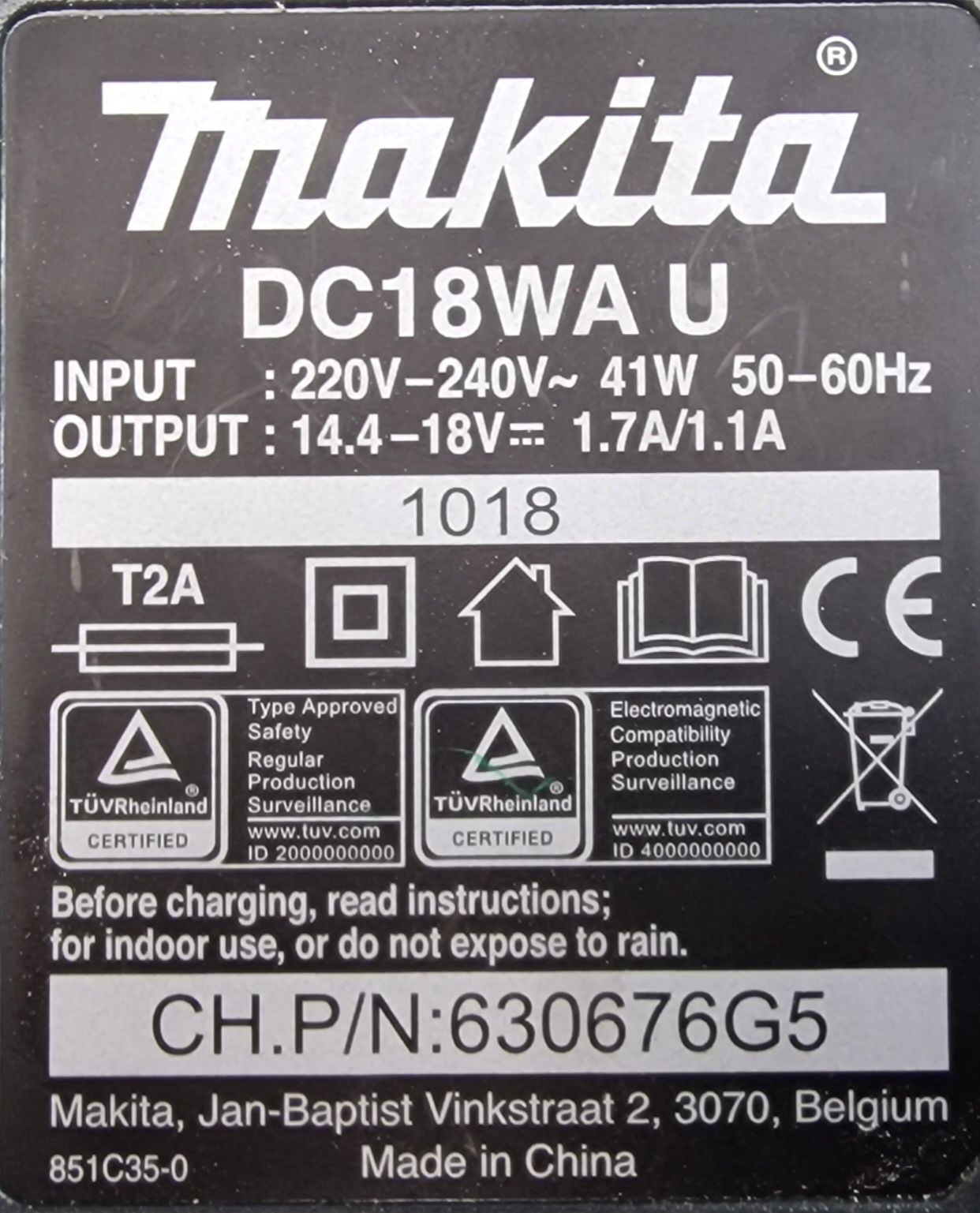 Makita, bateria + carregador