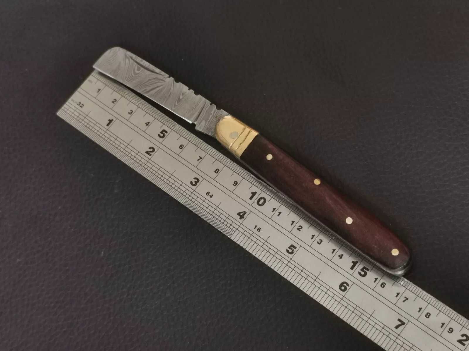 DAMAST scyzoryk nóż składany stal damasceńska handmade