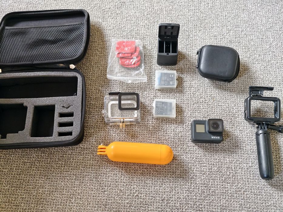 Gopro Hero 7 Black 3 baterie duży zestaw