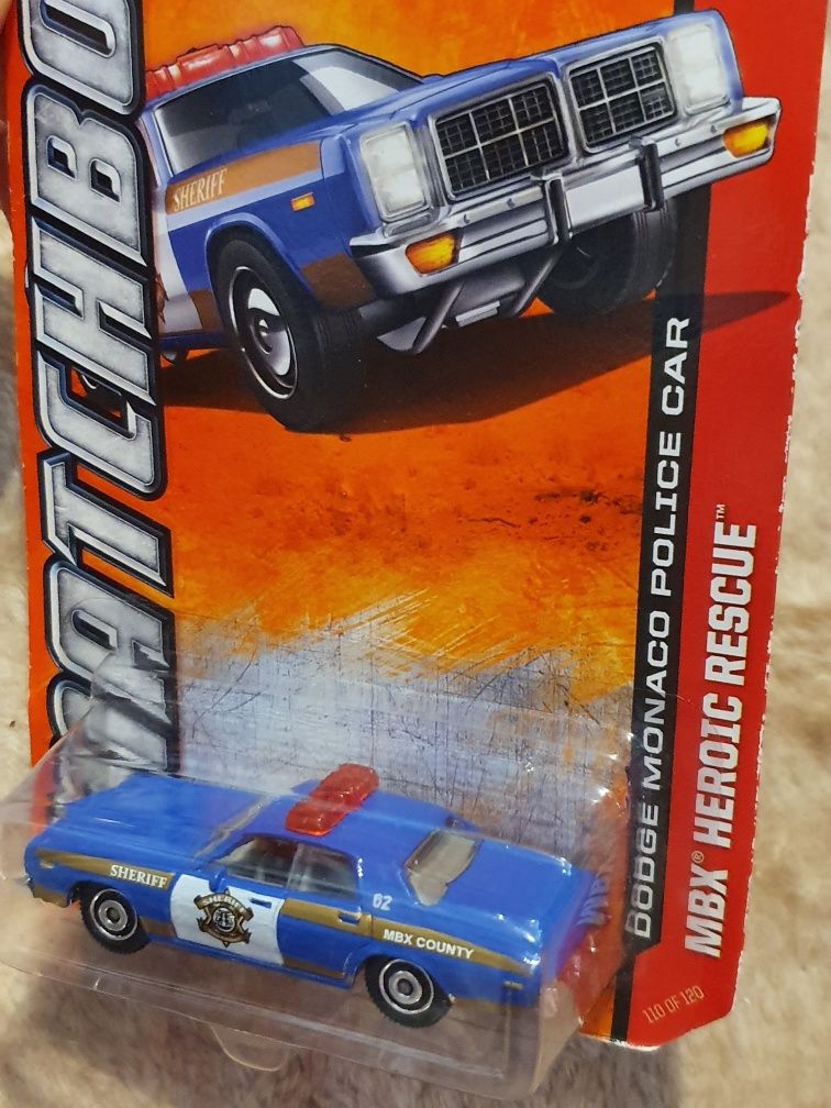 DODGE Monaco Radiowóz Matchbox Mattel resorak Policja auto KupMiChceTo