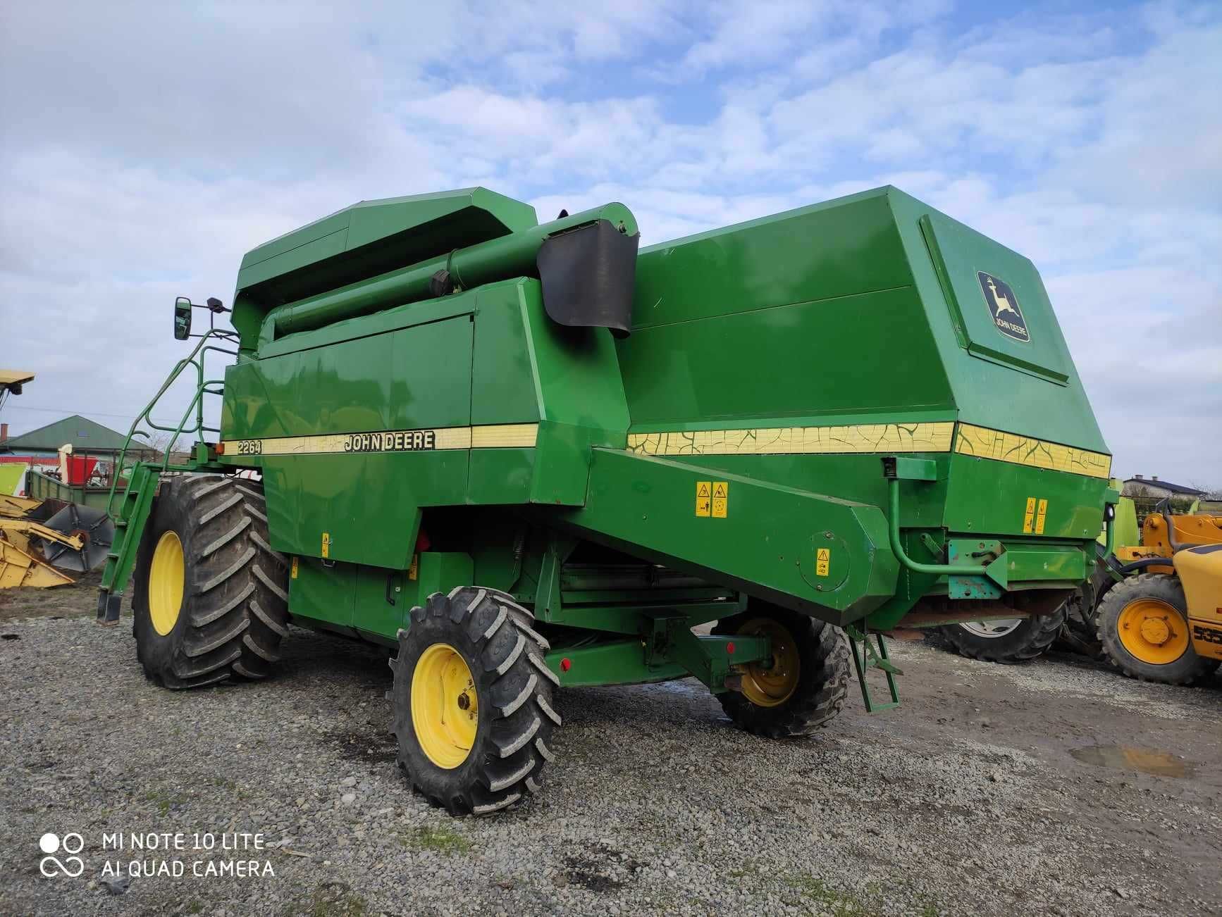 John Deere 2264 sprowadzony heder 6.10 stół do rzepaku klima oryginał