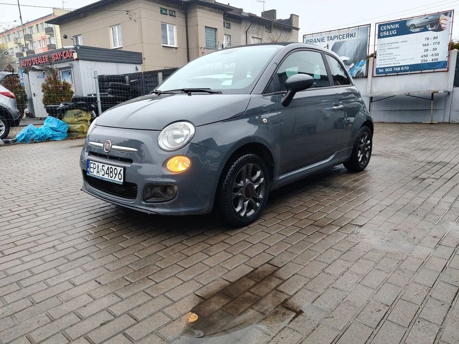 Fiat 500 S Cabrio 1.2 Benzyna 69KM PDC Navi Android Szary Alu Serwis