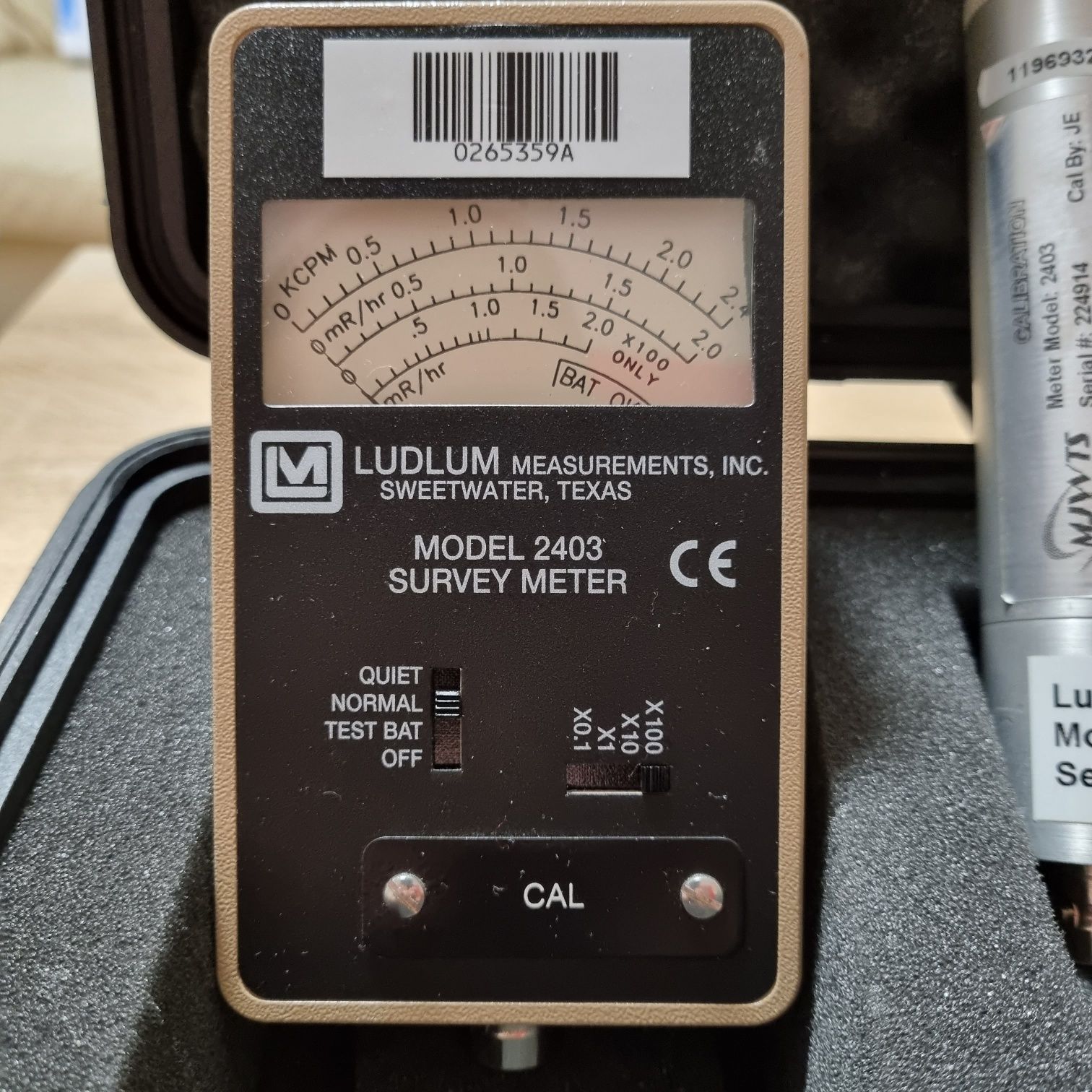 Американский дозиметр Ludlum 2403 с детектором 44-38 (профессиональный