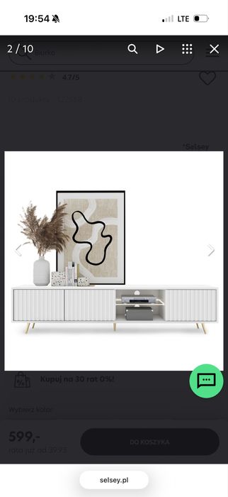 Nowa szafka RTV bello