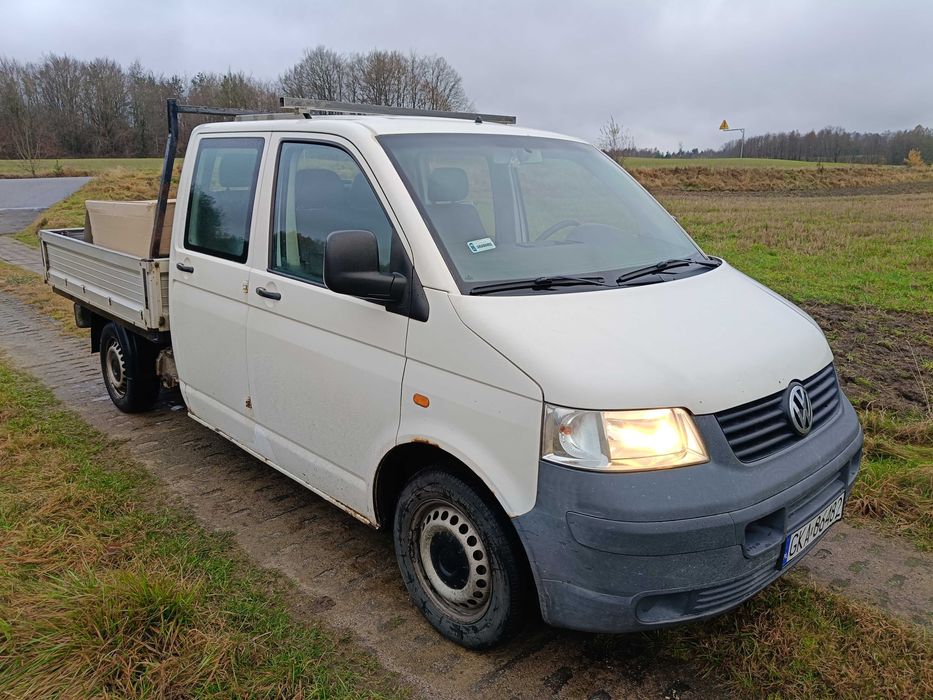 VW T5 Doka 1 9 TDI 105 koni  6 cio osobowy sorawny