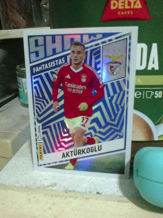 aktürkoglu benfica cromo 379 panini brilhante