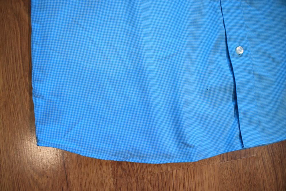 Koszula Olymp r. 42 męska nieb dł rękaw w kratkę bawełna