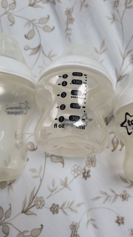 Cztery nowe butelki Tommee Tippee
