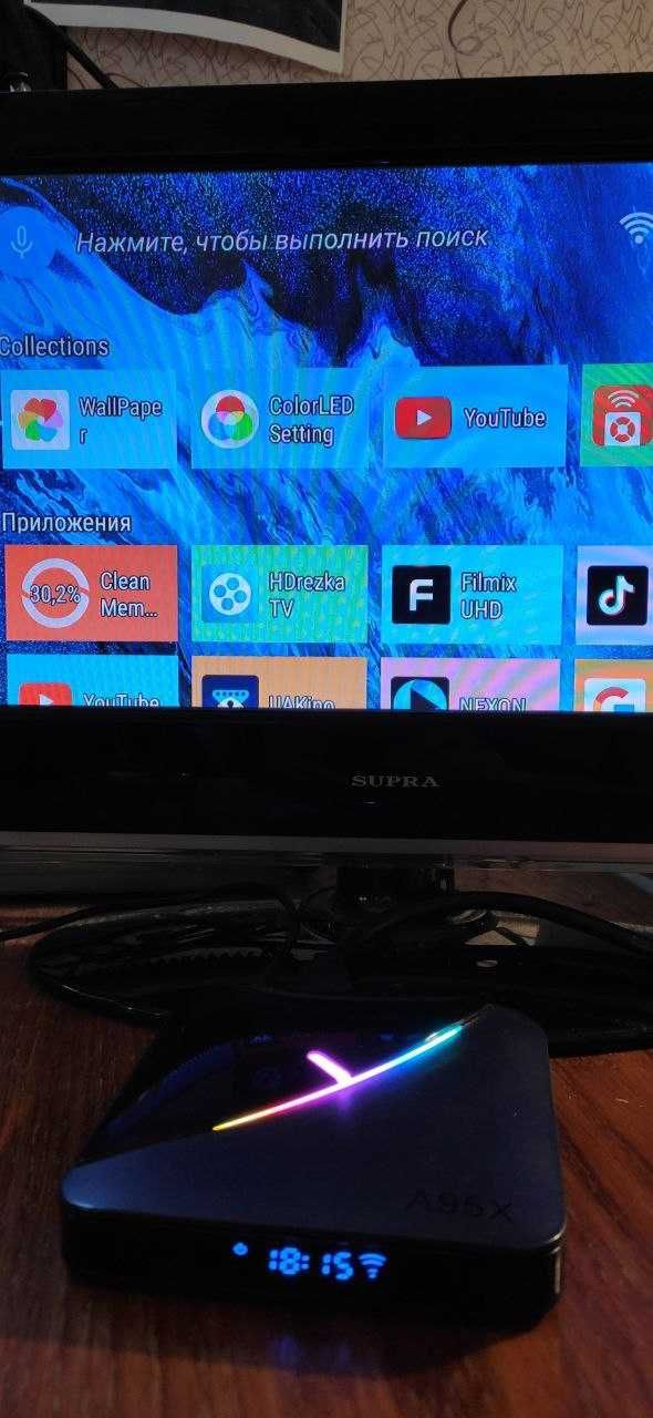 Смарт Android TV box A95X F3 медіа приставка Андроід 9 4/64 HDMI AV