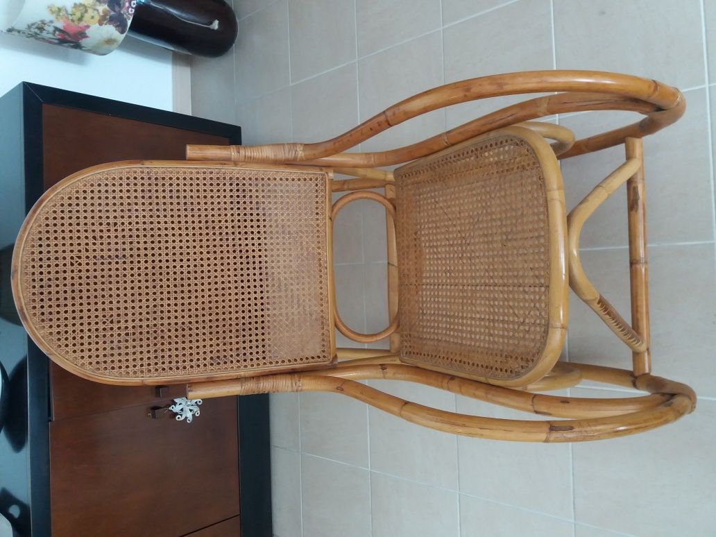 Cadeira de embalar bamboo