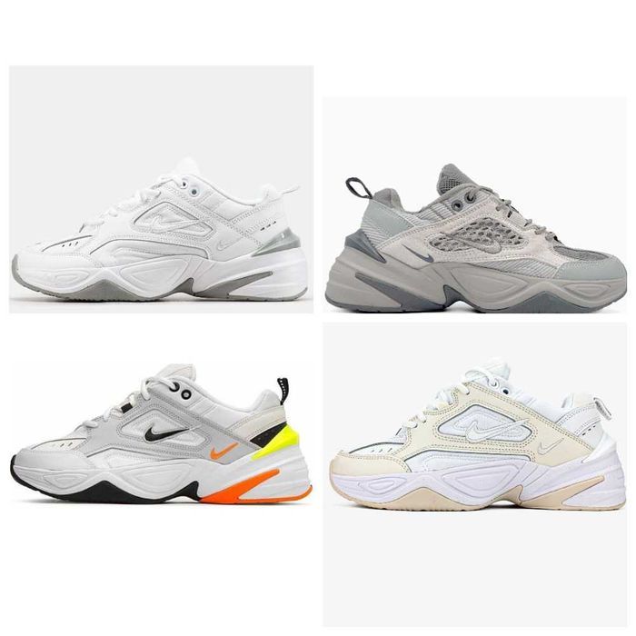 Кожаные кроссовки Nike M2K Tekno білі кросівки найк м2к текно (36-45)