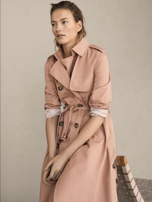 Плащ тренч massimo dutti