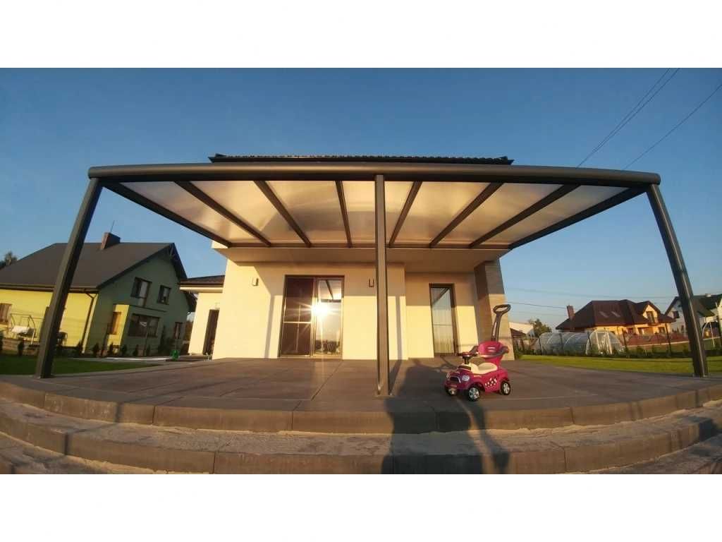 Zadaszenie aluminiowe PRO z dachem poliwęglanowym 350x706 m