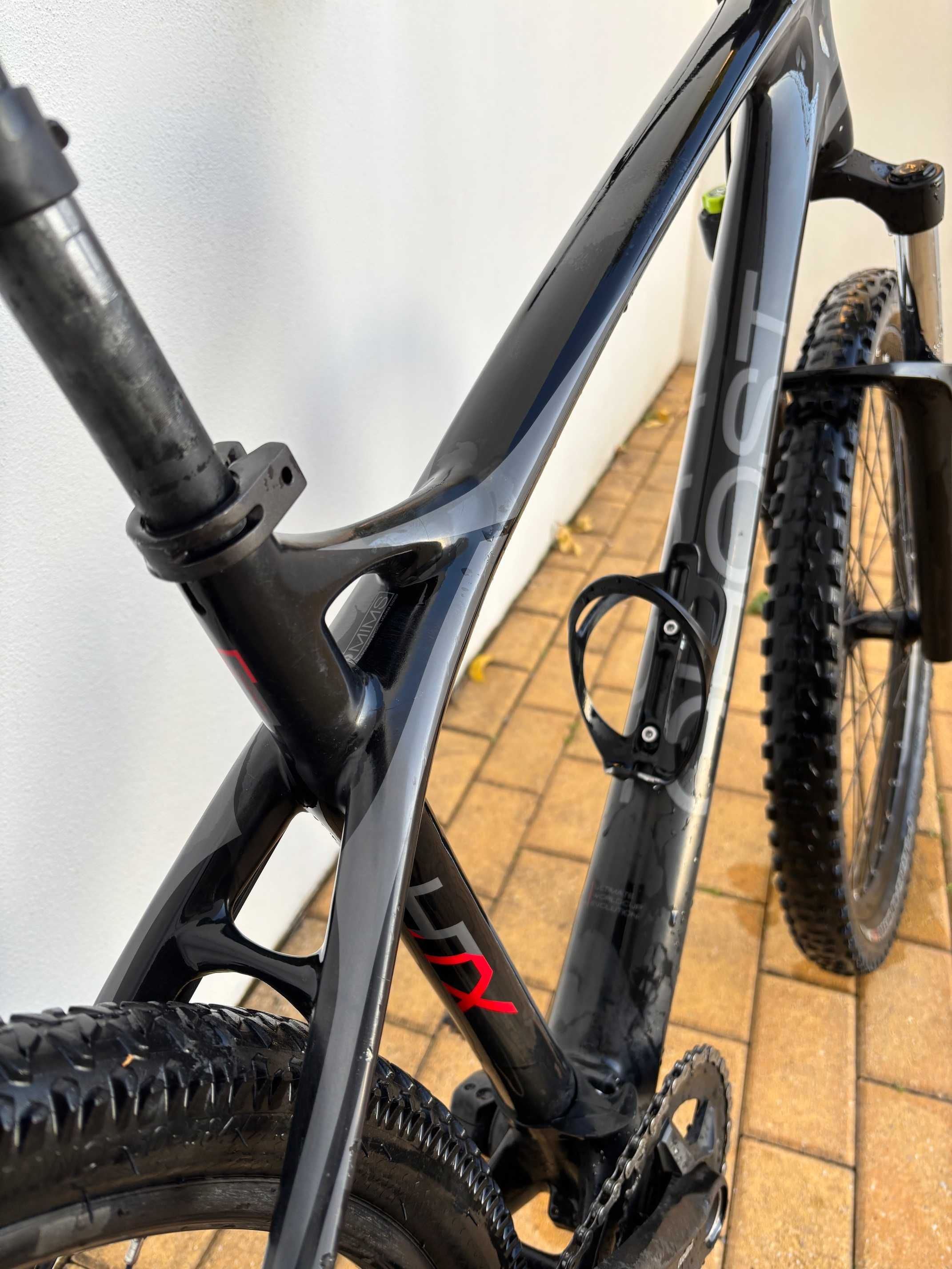 Bicicleta com quadro em carbono